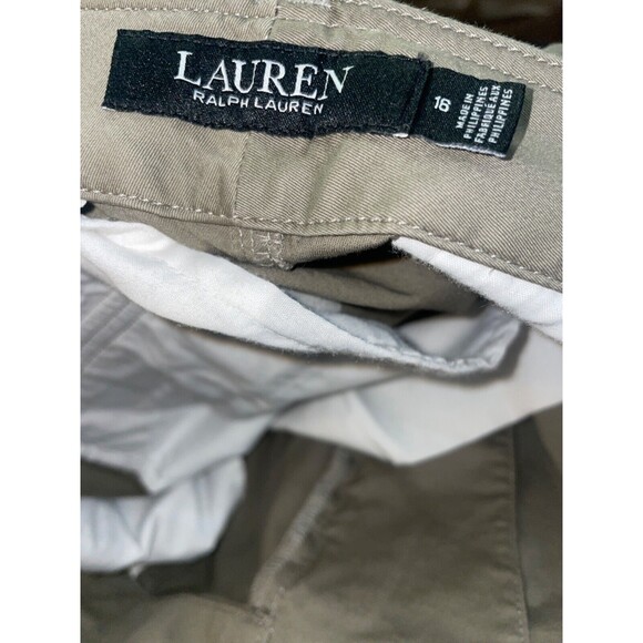 Lauren Ralph Lauren Women's Size 16 Pleated Cargo Pant NWT Micro Sanded Twill - Picture 10 of 11